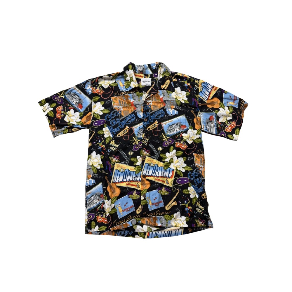 Vintage New Orleans graphic button down shirt size L